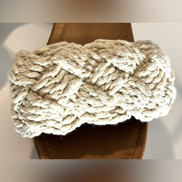 Seychelles Jump for Joy Women's Wood Heeled Sandals w Macrame Detail Size 7 - Picture 9 of 14